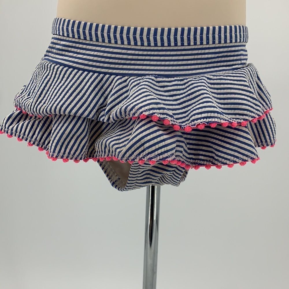 Mini Boden 3-4Y Striped‎ Ruffle Bikini - Picture 3 of 7